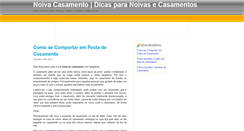 Desktop Screenshot of noivacasamento.com
